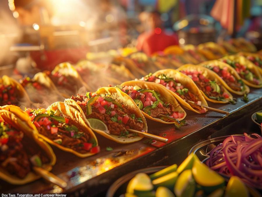 "Two delicious Dos Tacos representing unique flavors in taco restaurants."