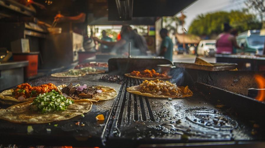 Menu items at Tacos Sinaloa, featuring delicious tacos, captured in an enticing image.