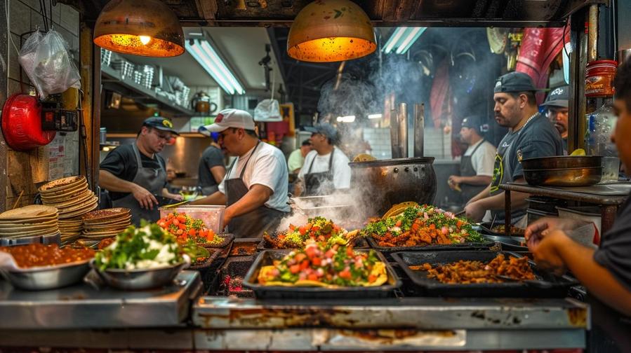 "Delicious menu items at Tacos Los Cholos Anaheim, including authentic tacos."