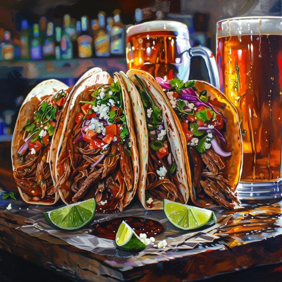 Image of tacos and beer at Mi Lindo Mexico in Temecula.