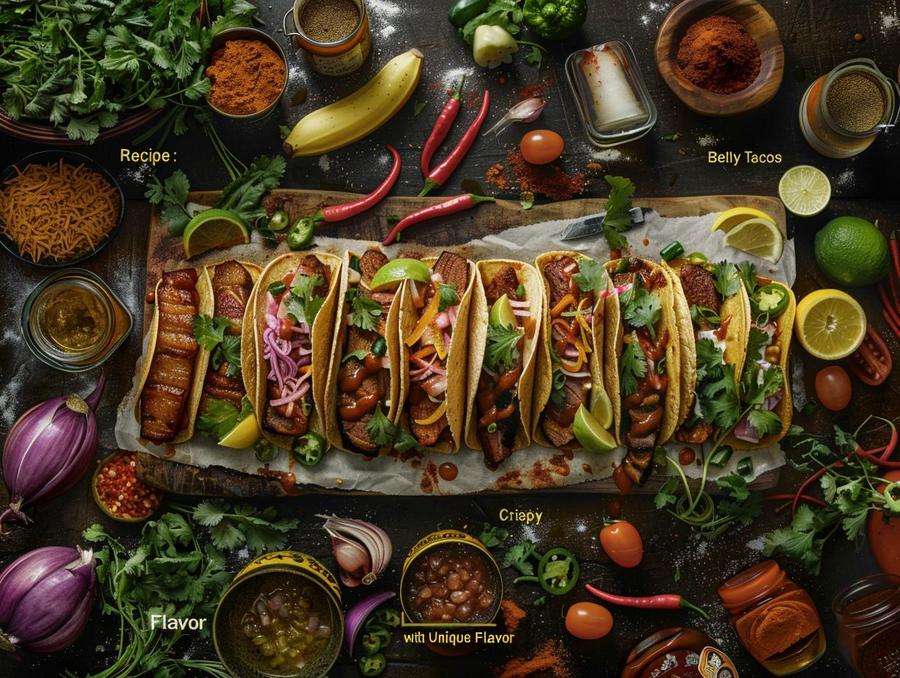 Alt text: Discover the best pork belly tacos recipe using the smoked approach.