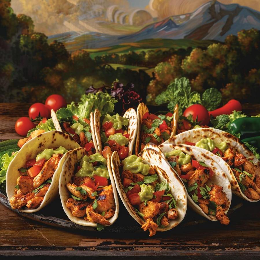 Alt text: Delicious Costco chicken tacos with authentic street food flavors.